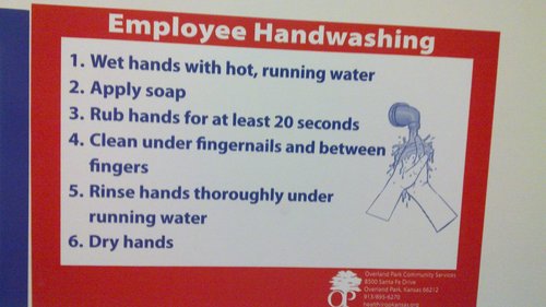 Handwashing instructions